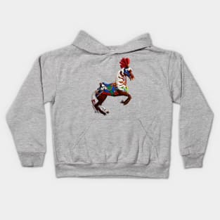 Carousel Animal Horse Photo Kids Hoodie